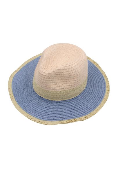BM GİFT DESİGN Women's beach hat, nature with blue