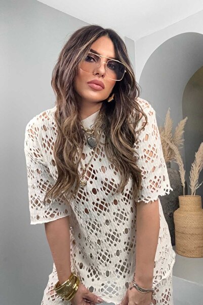 Sohotique By P Διάτρητο Πλεκτό - Tshirt Stone