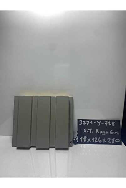 AGT Lb-3771 Soft Touch Kaya Gri Duvar Dekorasyon Profili 18x126x280 Mm