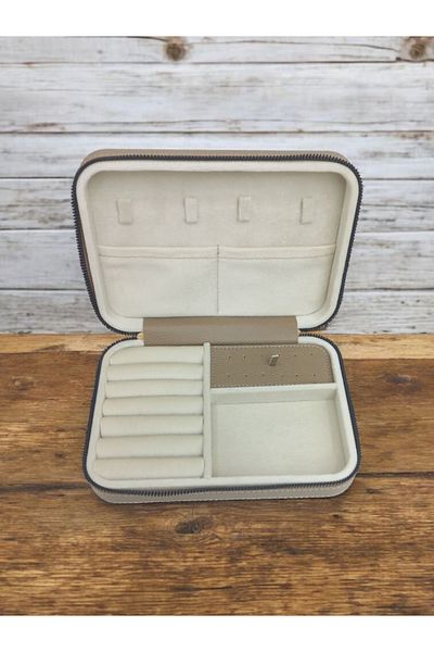 Moda fiesta Μεγάλο μέγεθος (14×21) Organizer Κουτί αποθήκευσης κοσμημάτων Θήκη ταξιδιού Ξύλινη θήκη