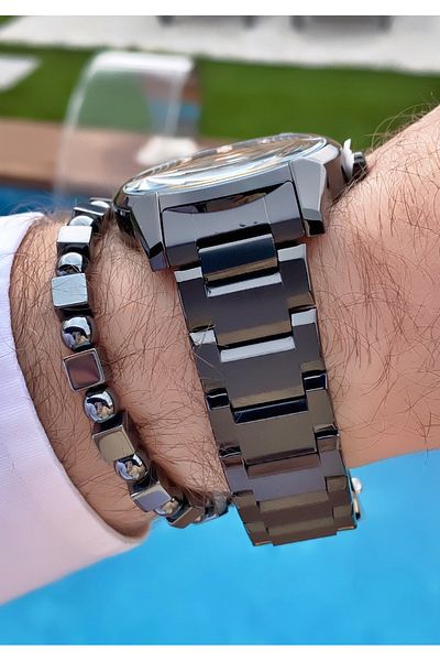 Ferrucci Ferruci Brand Black Color Inner Functions Active Men's Wrist Watch - Bracelet