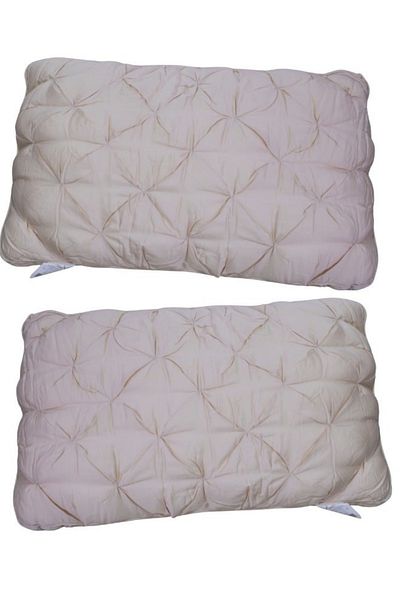 smart home 2pcs Natural Feather Pillow Set, Soft Hotel Pillow (1200g) Medical Sleeping Pillow Size 70x40x10cm