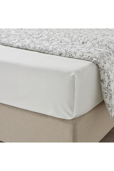 IKEA ULLVIDE White Sheet – Soft & Breathable Lyocell Cotton Blend (150x260 cm)