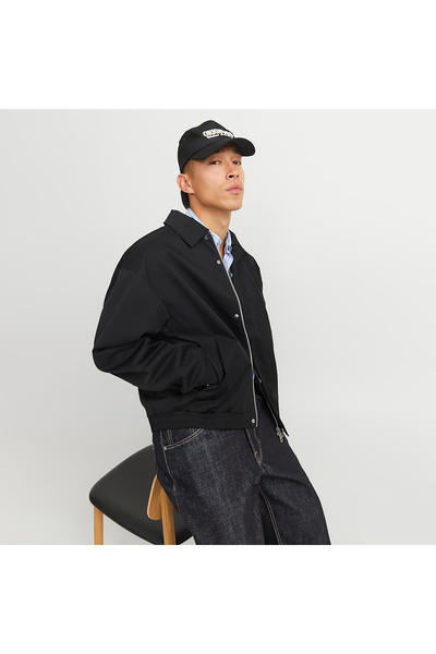 Jack & Jones Ανδρικό μαύρο μπουφάν Islington (12272890-B)