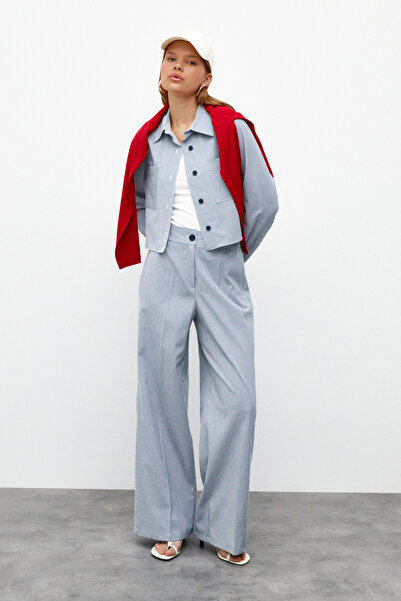 urban focus Cămașă cu dungi cu buzunar frontal