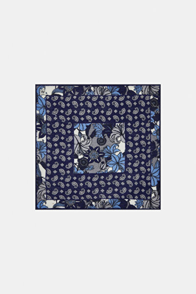 W Collection LACİVERT YÜN MENDİL