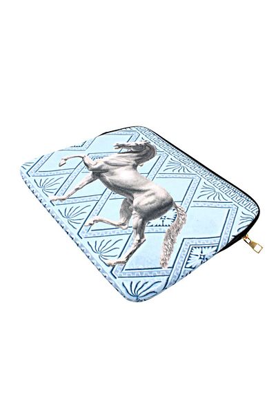 NO BRAND Husă tabletă din catifea WHITE HORSE 11"