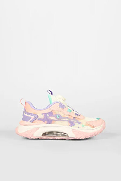 Vicco Odette Mechanism Lacing Phlon Light Sole Children's Sports Shoes Powder