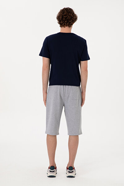 U.S. Polo Assn. Erkek Gri Melanj Örme Şort 50298039-VR086
