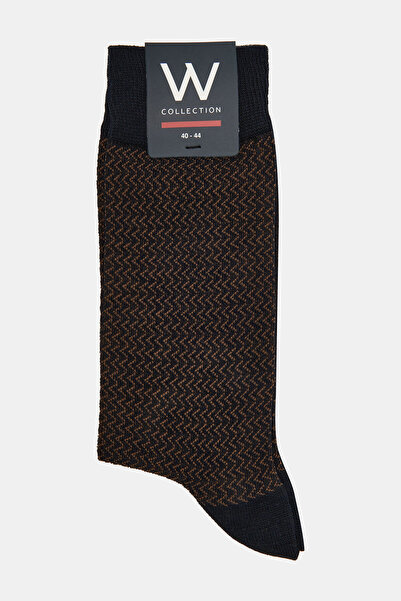 W Collection Dark Blue Cotton/Bamboo Socks