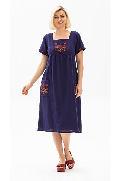 Eliş Şile Bezi Short Sleeve Shiled Cloth Angel Midi Length Summer Authentic D...