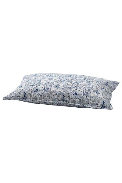 IKEA RODGERSIA Blue/White Pillowcase – Soft & Breathable Cotton Blend | 50x80 cm