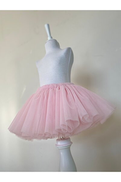 MODA TOZ PEMBE TÜTÜ ETEK (KABARIK, HAYAL TÜL)