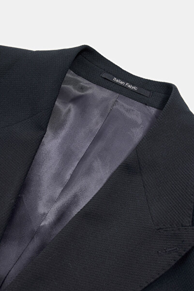 W Collection LACİVERT DÜĞMELİ YÜN CEKET