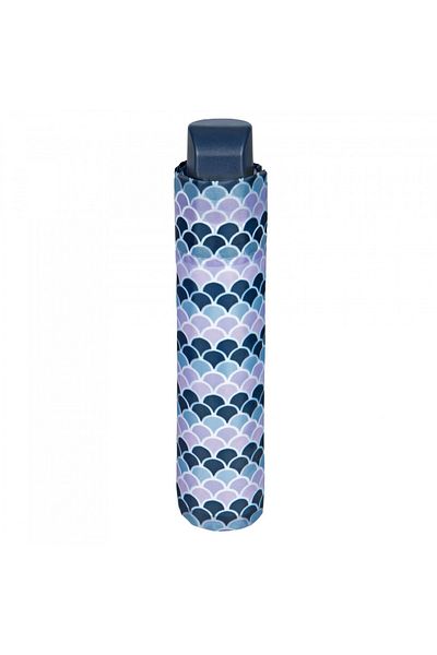 Perletti Women's MINI manual umbrella Perletti geometrico purple