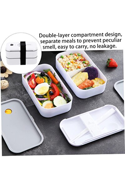 COOYA Double Stainless Deck Lunch Box,With Storage Bag,Leakproof,Portables,Easy to Clean
