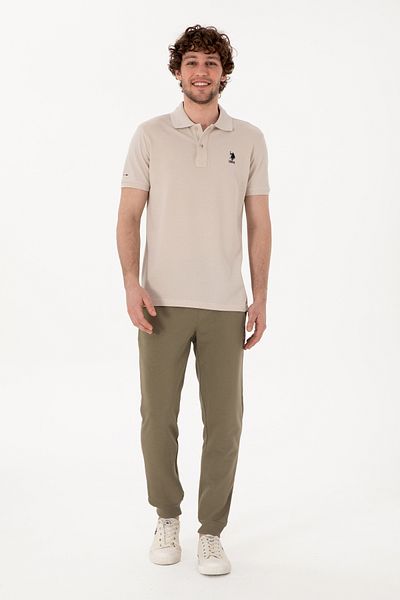 U.S. Polo Assn. Pantaloni de sport pentru bărbați Slim Fit - Mink 50298047-VR052