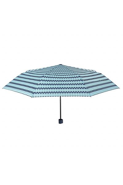 Perletti MINI women's manual umbrella Perletti geometrico green blue