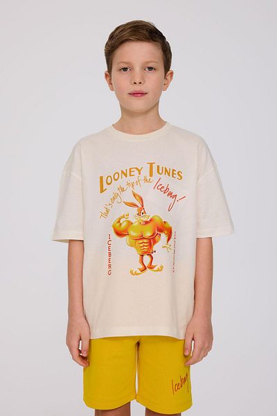 Iceberg Bg Store Boy's Off-White Tshirt