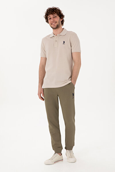 U.S. Polo Assn. Erkek Slim Fit Lastikli Paça Vizon Eşofman Altı 50298047-VR052