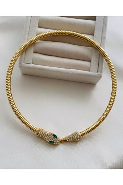 VNS Accessories Vip سلسلة الزركون حجر الأفعى قلادة قلادة