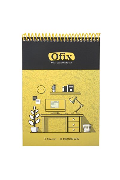 OFIX Спеціальний блокнот з лінійками та спіраллю A5 80 г/м² 80 аркушів