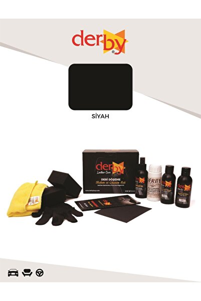 Derby Siyah Oto Torpido, Plastik, Trim Ve Bakalit Aksam Boyama Ve Yenileme Seti - 4'lü Set