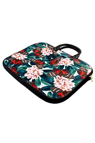 NO BRAND Geantă pentru laptop, colorată, pentru damă, din catifea, MAGNOLIA 14"