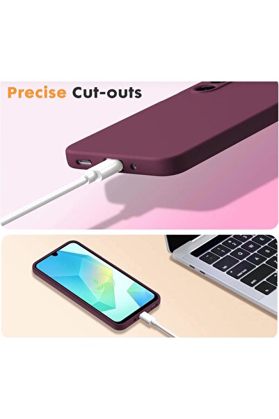 m.tk moveteck For Samsung Galaxy A56 Case Launch Camera Protected Inside Velvet Soft Colorful Silicone Matte Feel Cover