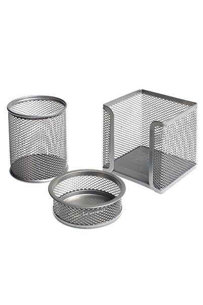 Globox X-Plus Μεταλλικό Σετ Τραπεζιού 3 Τεμαχίων - Γκρι