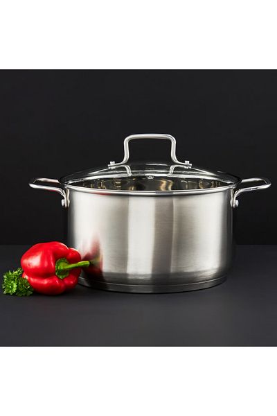 Ambition Stainless steel pot with lid 26cm, 6.5L, Hugo