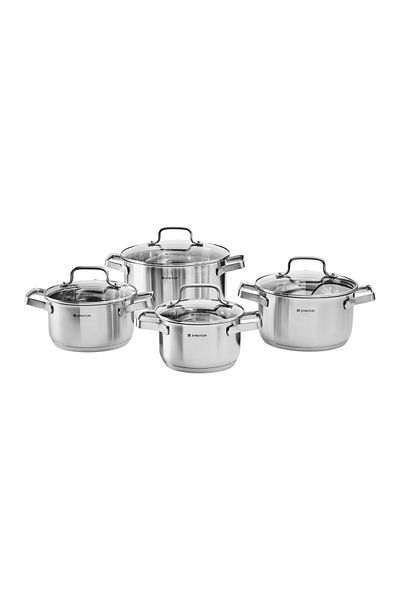 Ambition Stainless steel pot set, 8 pieces, Zen