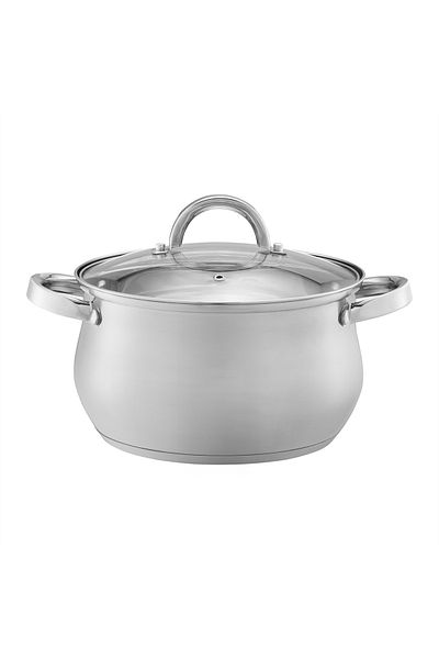 Domotti Stainless steel pot with lid 20cm, 4L, Domingo