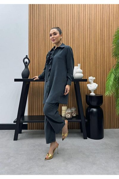 Cardella Premium Quality TNCL Fabric Flower Λεπτομερής Διπλό Σετ Hijab