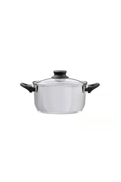 Domotti Stainless steel pot with lid 18cm, 2.5L, Lima