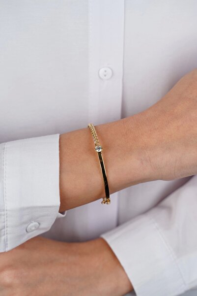 Arpaş 14 Ayar Altın Taşlı Gurmet Kelepçe