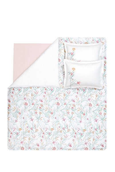 Yataş Липневий комплект постільної білизни Battal Boy з сатину - Екрю