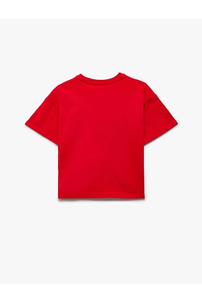 Koton Cotton Short Sleeve Crew Neck Heart Ataturk Printed T-Shirt
