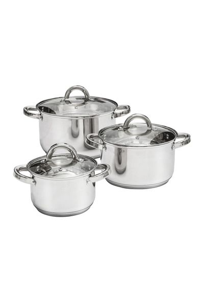 Ambition Stainless steel pot set, 6 pieces, Berry