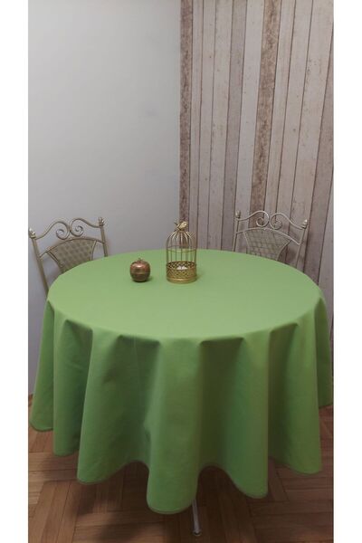 gonk Round, Solid Color, Duck (Liquid Pusher, Stain Proof) Fabric, Tablecloth