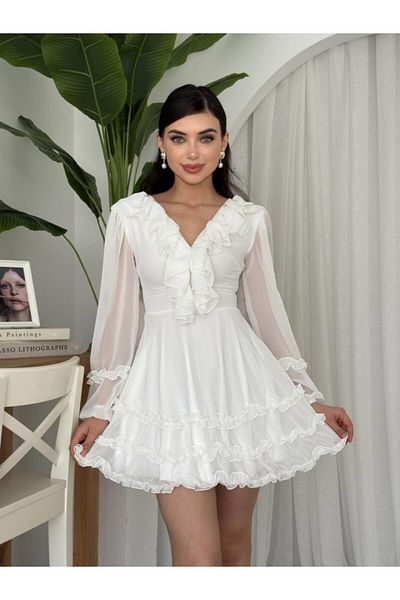 BAZAROV COUTURE Osies Ruffle Dress