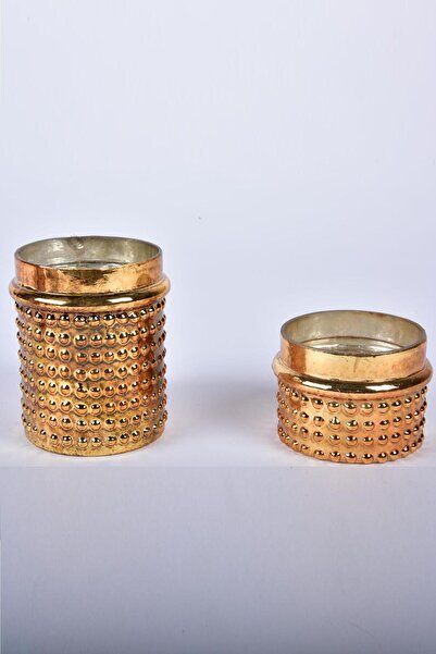 SETABIANCA Seta Mercury Mumluk Boncuk Küçük Gold 6.5 Cm