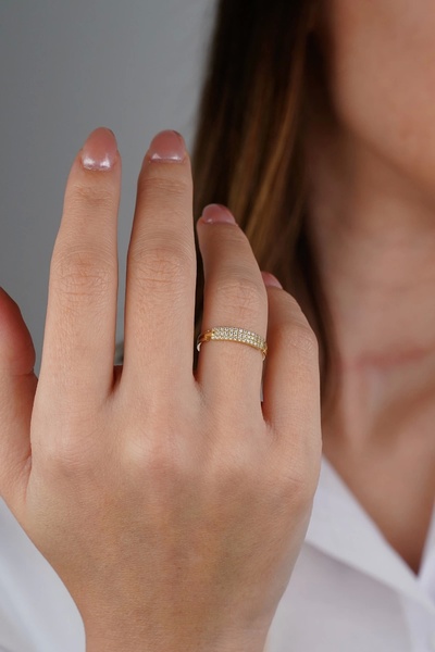 Arpaş Güzide 14 Ayar Altın Taşlı Yüzük