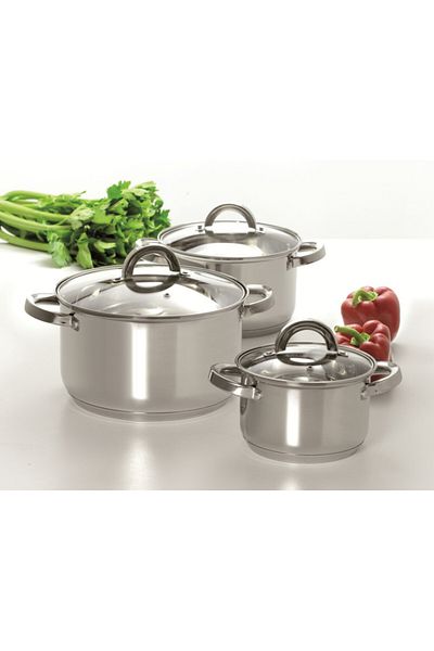 Ambition Stainless steel pot set, 6 pieces, Berry
