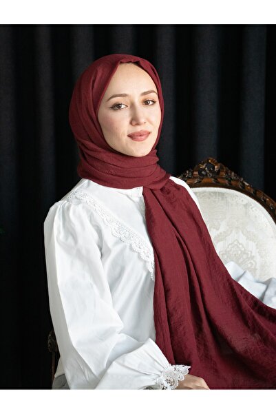 moon scar Krinkıl Soft Şal SRLD41-Kırmızı