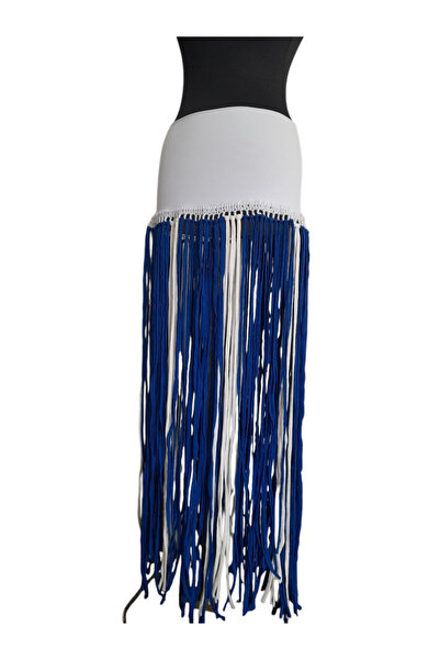 bi ters bi düz Long Tassel Pareo Skirt
