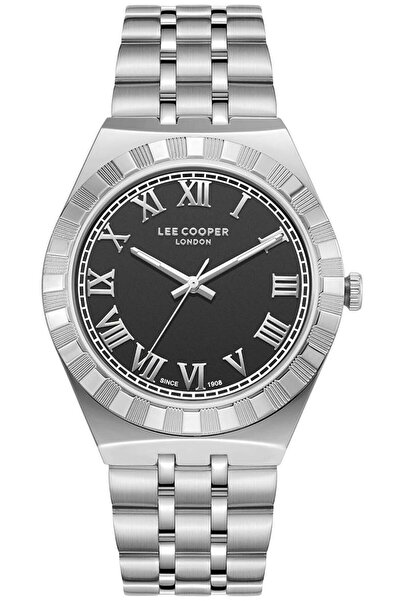 Lee Cooper ساعة رجالية أنالوج بمينا سوداء - LC08060.350