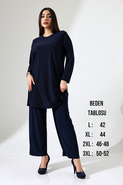 Mankens Fashion Navy Blue Flexible Buzzy Tunic