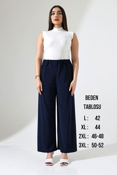 Mankens Fashion Navy Blue Large Size Loose Trousers