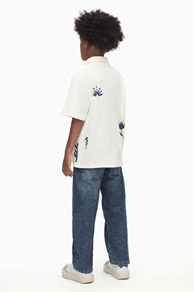 nk kids Cămașă bărbați și copii Ecru Model 48310